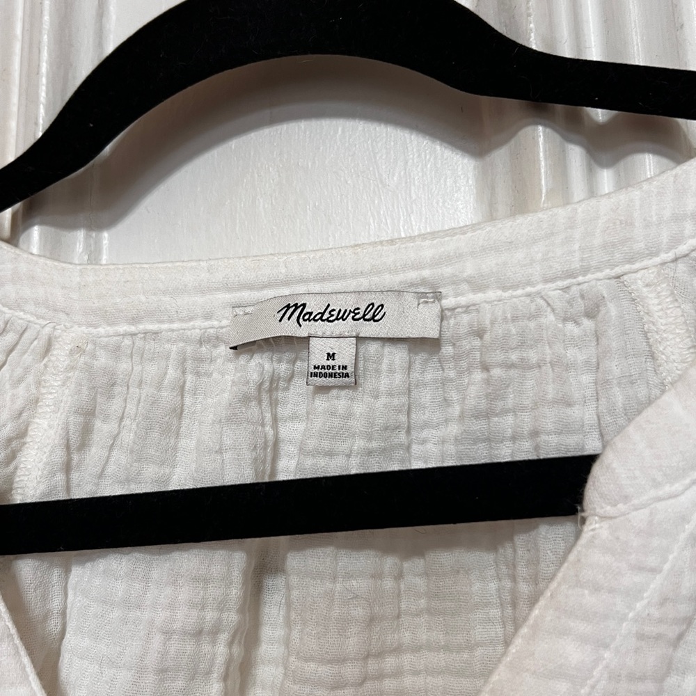 MadeWell Blouse with Ruffled Sleeves - Picture 3 of 5